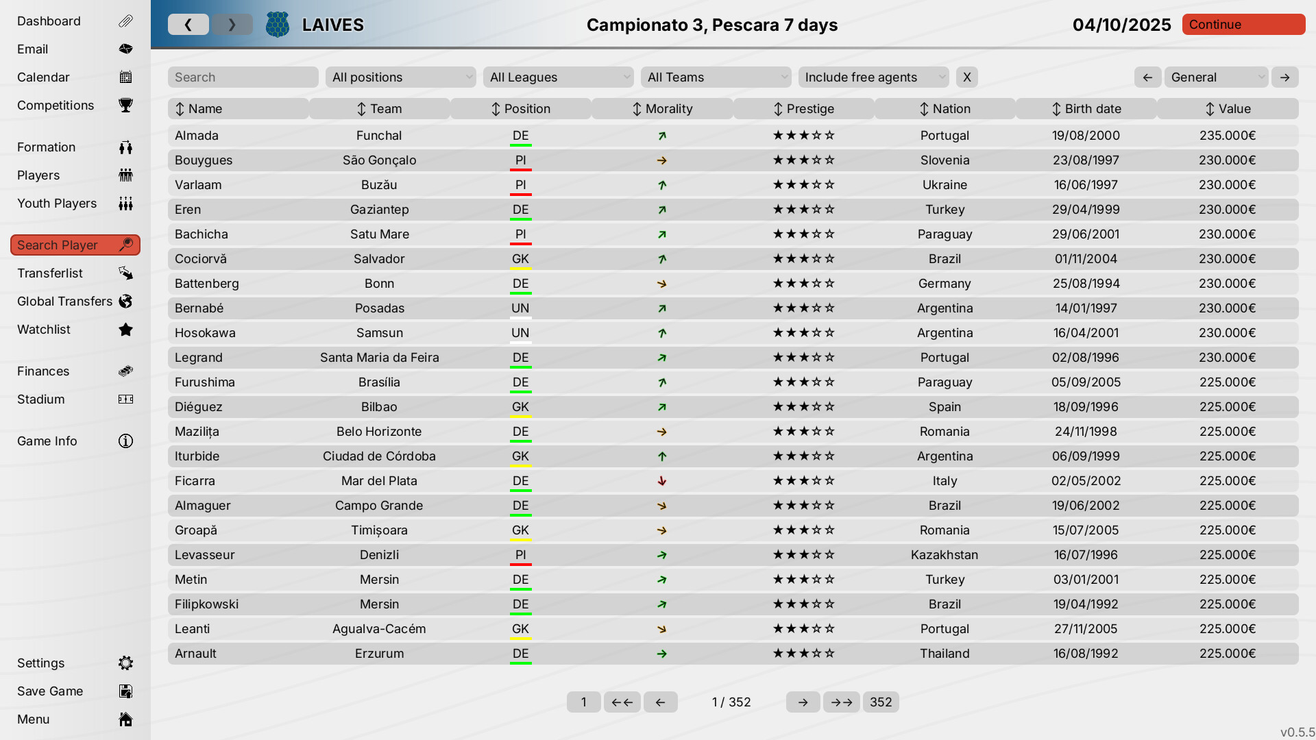 99Managers Futsal Edition screenshot #8