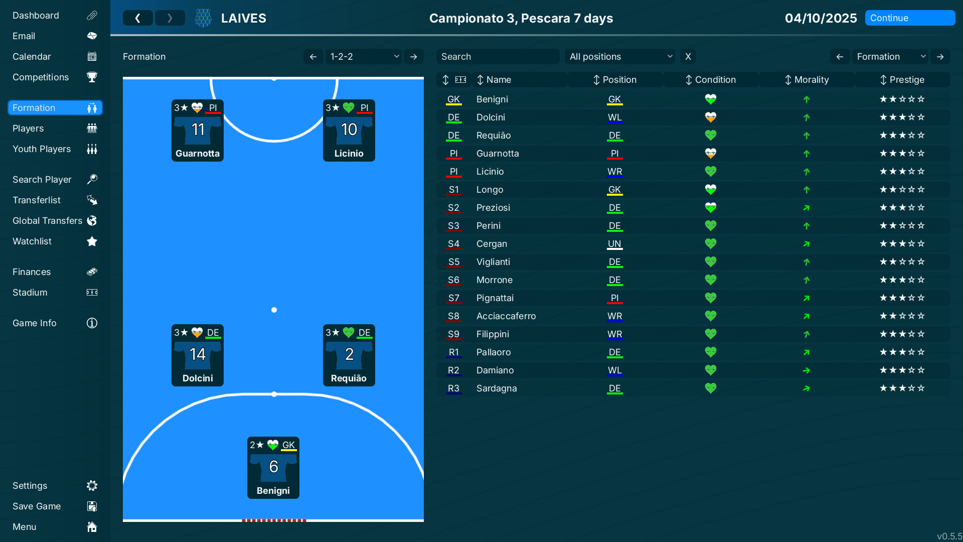99Managers Futsal Edition screenshot #2