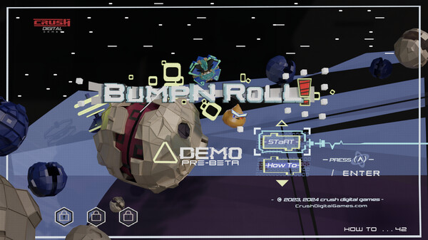 Screenshot of BumpN RoLL gameplay showing in-action mechanics