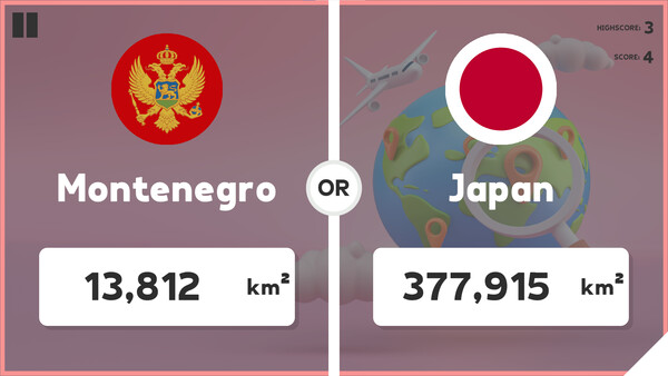 Which Country Is Larger?