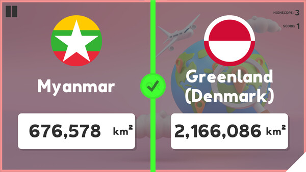 Which Country Is Larger?