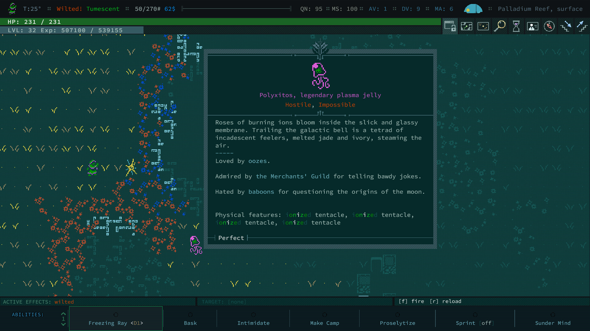 screenshot of Caves of Qud 6