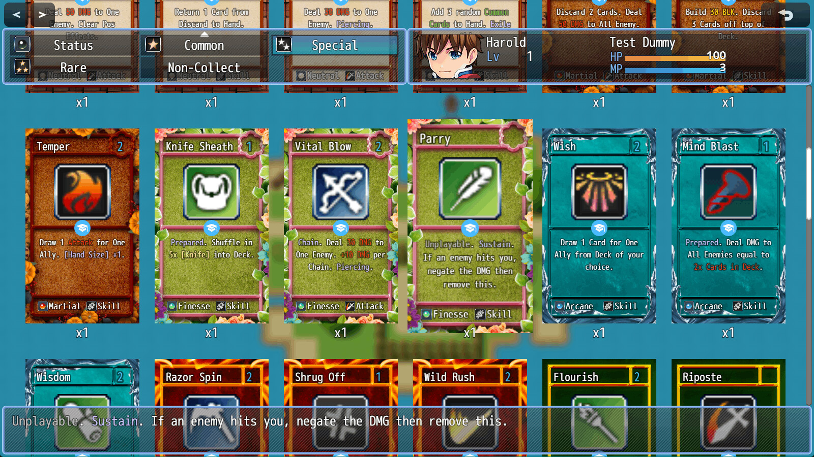 RPG Maker MZ - Card Frame Starter Pack Featured Screenshot #1