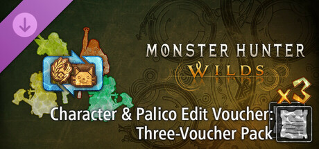 Monster Hunter Wilds - Character & Palico Edit Voucher: Three-Voucher Pack Header Image