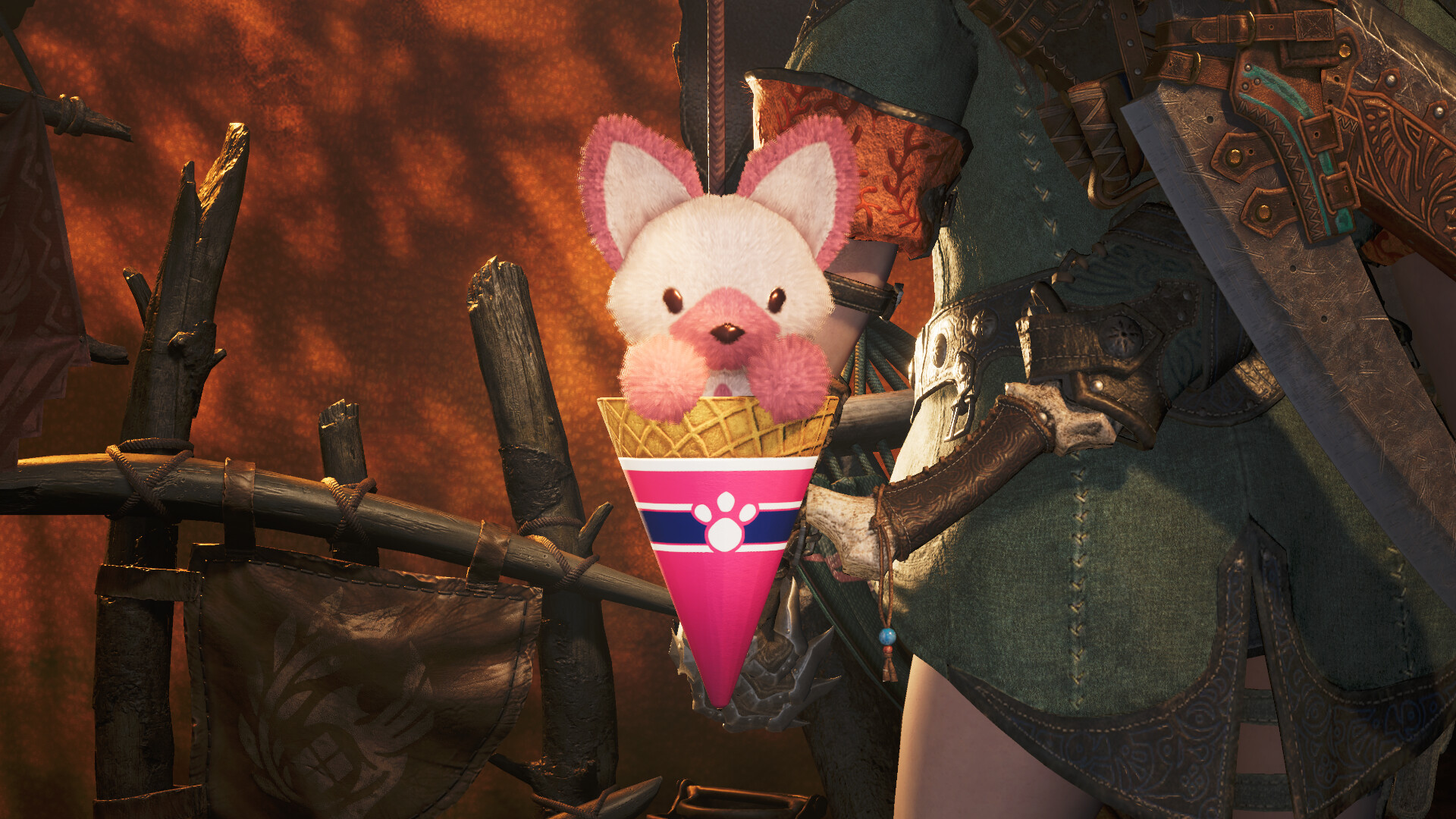 Monster Hunter Wilds - Pendant: Felyne Strawberry Featured Screenshot #1
