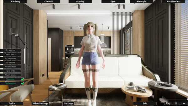 Virtual Girlfriend Lia - School Dress.