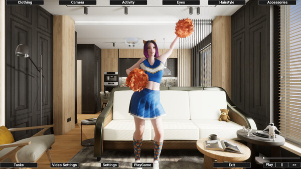 Virtual Girlfriend Lia - Cheerleader Girl.