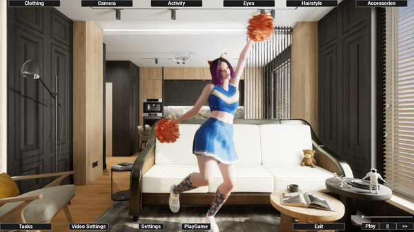 Virtual Girlfriend Lia - Cheerleader Girl.