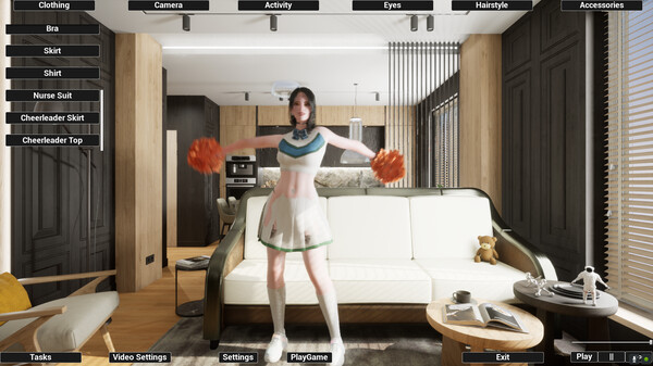 Virtual Girlfriend Lia - Cheerleader Girl.