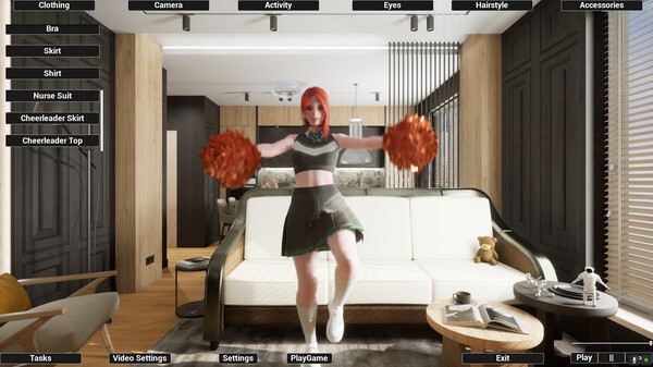 Virtual Girlfriend Lia - Cheerleader Girl.