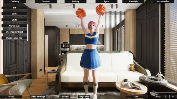 Virtual Girlfriend Lia - Cheerleader Girl.