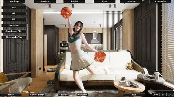 Virtual Girlfriend Lia - Cheerleader Girl.