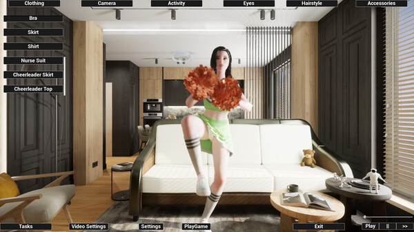 Virtual Girlfriend Lia - Cheerleader Girl.