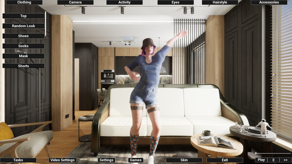 Virtual Girlfriend Lia - Overalls — скриншот 2