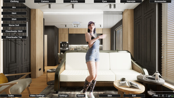 Virtual Girlfriend Lia - Overalls — скриншот 6