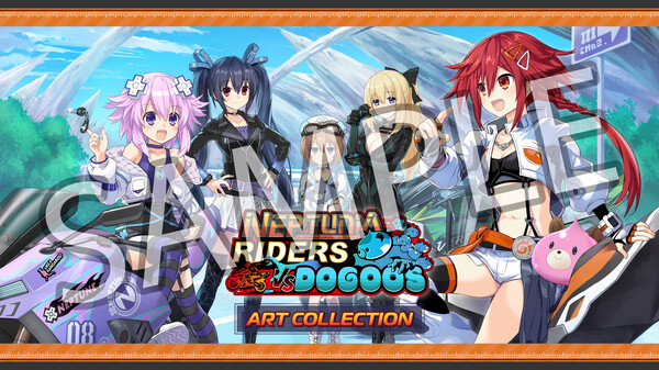 Neptunia Riders VS Dogoos Digital Art Book + Wallpaper