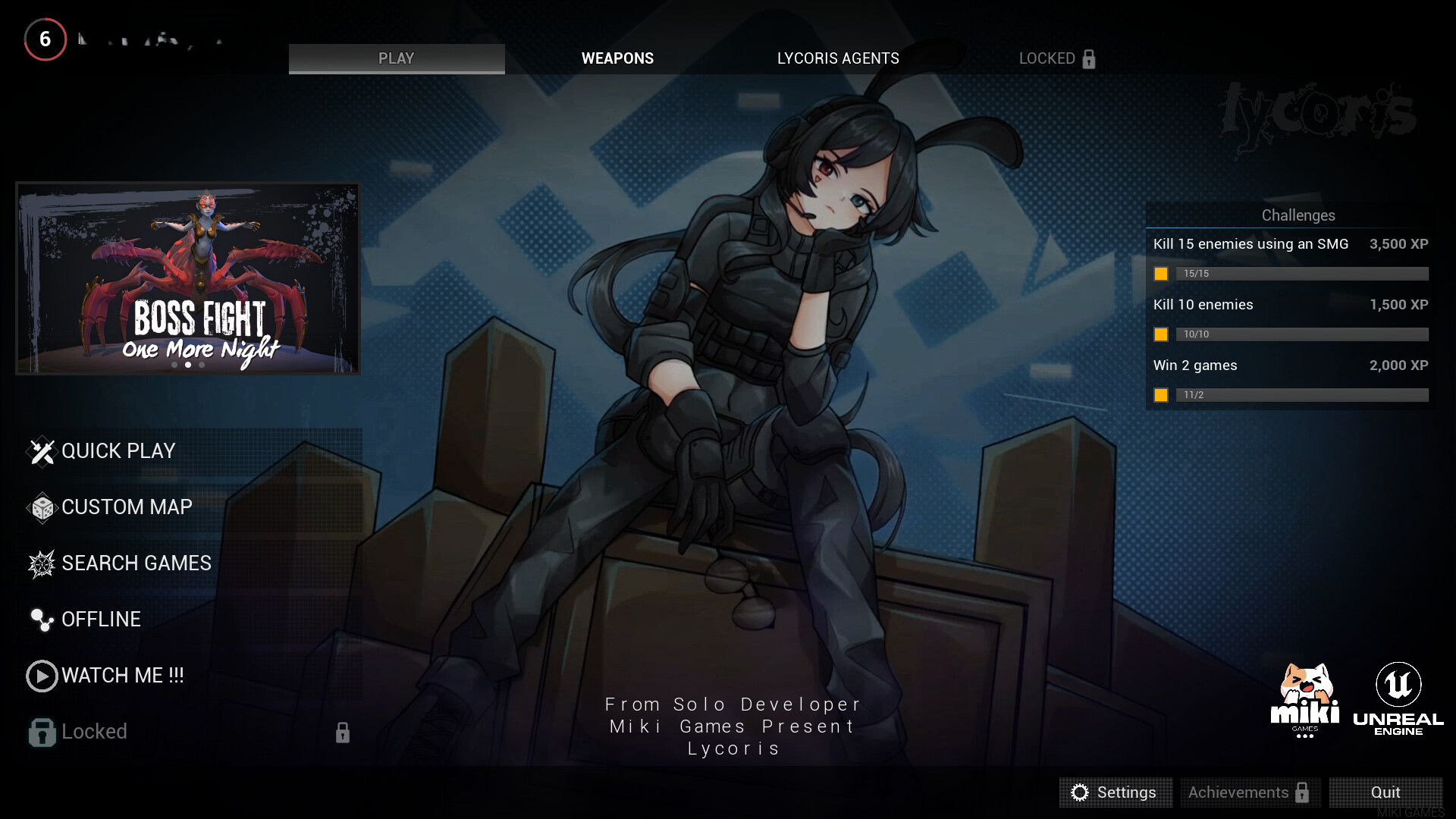 #1. Lycoris (Steam) 由: Miki Games