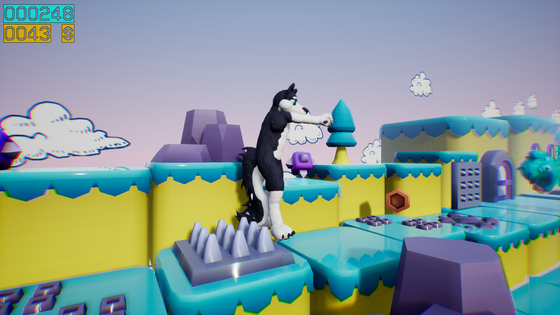 Dino running from a FURRY: GAMESFORFARM screenshot #5