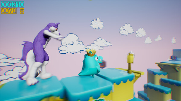 Screenshot 4 of Dino running from a FURRY: GAMESFORFARM - final gameplay screenshot