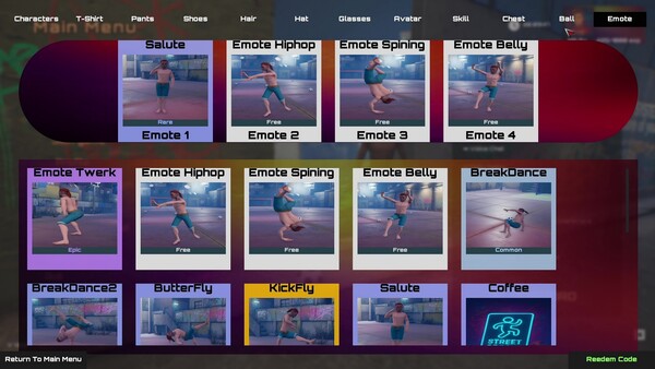 Screenshot of Street Soccer Online