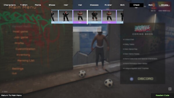 Screenshot of Street Soccer Online