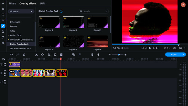 Movavi Video Suite 2025 Steam Edition - Digital Overlay Pack