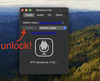 RevoiceLive - open button for steam RevoiceLive - open button for steam