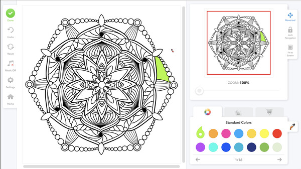 Coloring Book for Adults - Full Version screenshot 1
