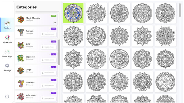 Coloring Book for Adults - Full Version screenshot 2