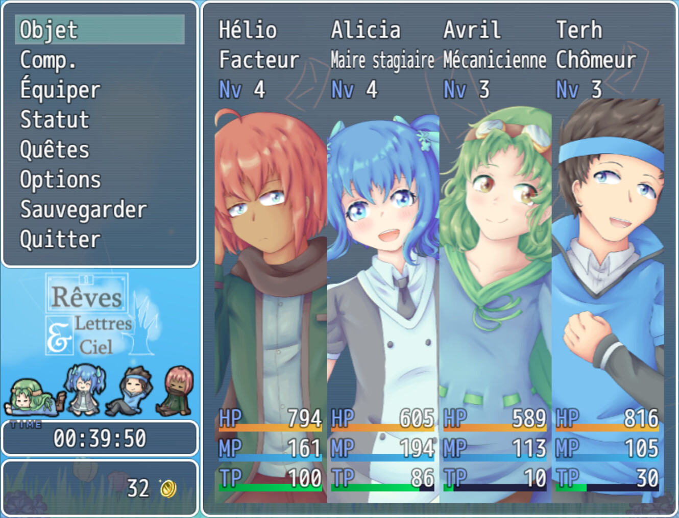 Rêves, lettres et ciel screenshot #3