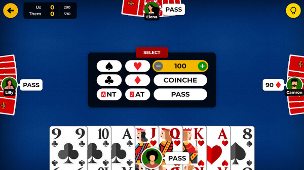 Screenshot z Belote 3 in 1