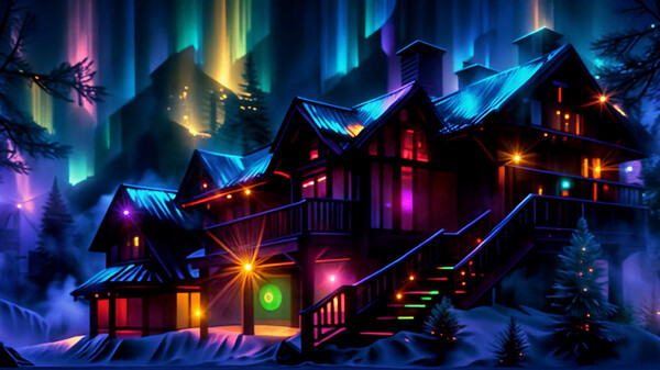 Screenshot z AI-VJ - Après-ski Visuals