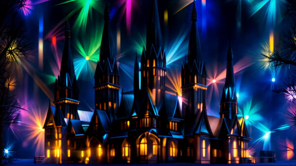 Screenshot z AI-VJ - Christmas Visuals