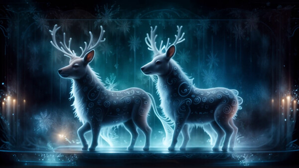 Screenshot z AI-VJ - Christmas Visuals