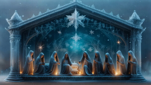 Screenshot z AI-VJ - Christmas Visuals