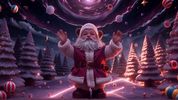 Screenshot z AI-VJ - Christmas Visuals