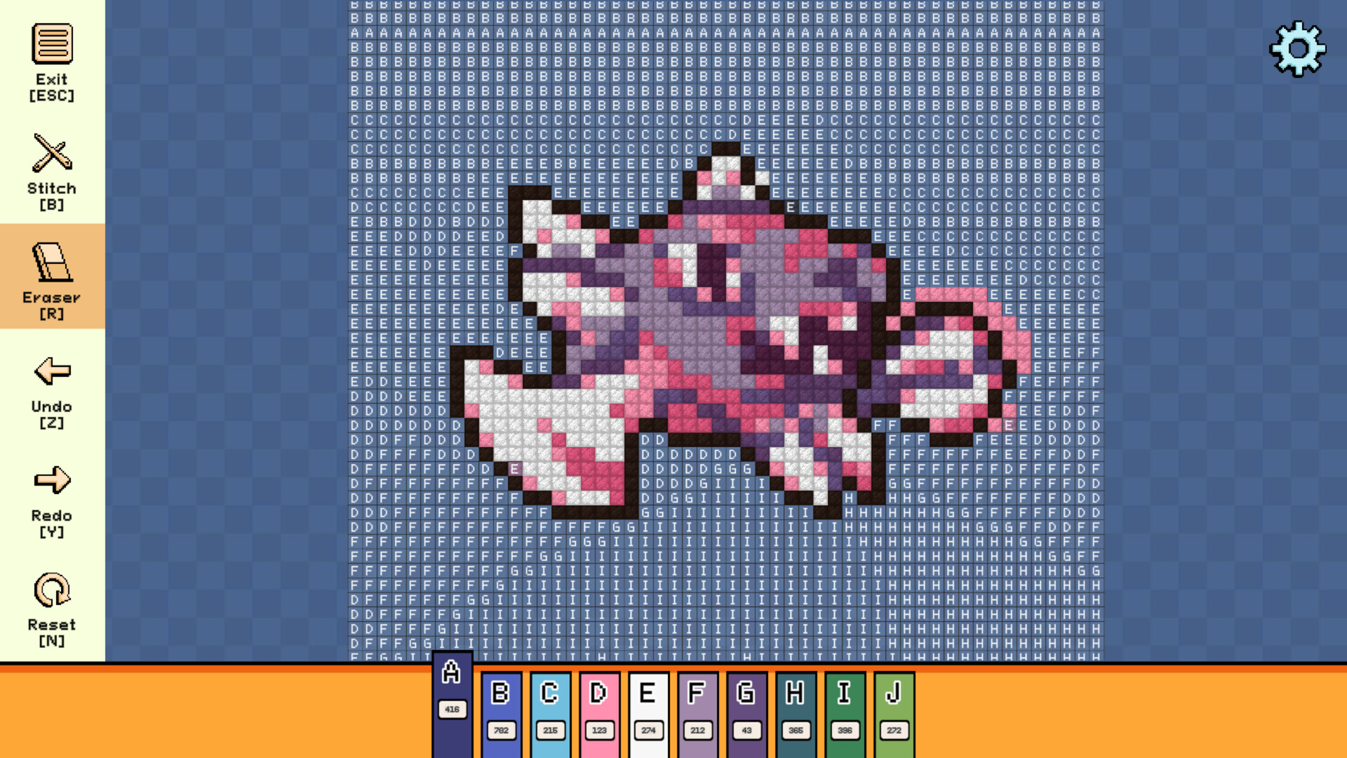 #4. Pixel Cross Stitch - Menacing Monsters Pack (Steam) 由: Error 300