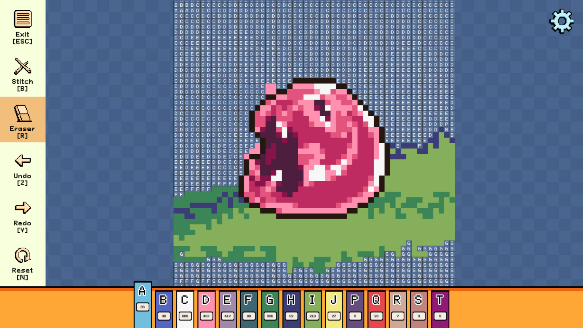 #2. Pixel Cross Stitch - Menacing Monsters Pack (Steam) 由: Error 300