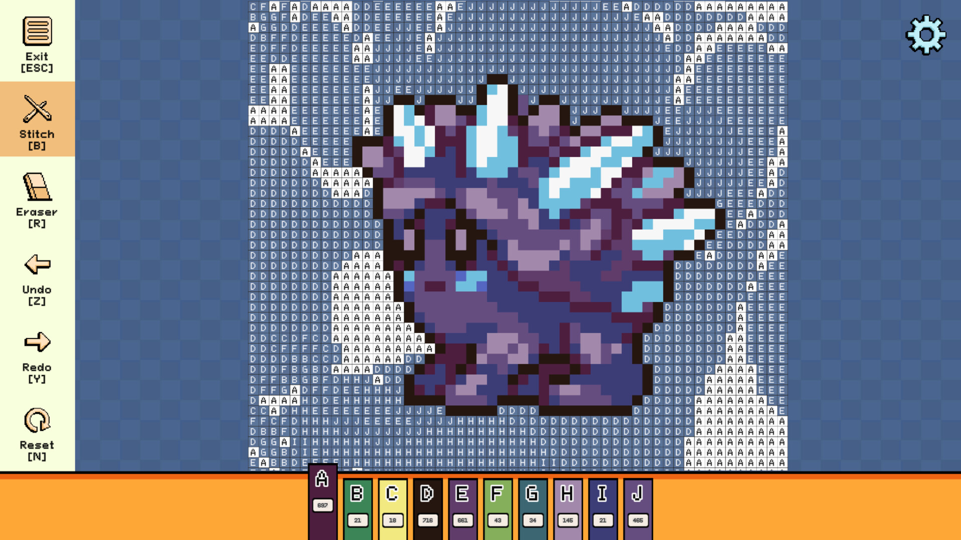 Pixel Cross Stitch - Menacing Monsters Pack 2 Featured Screenshot #1