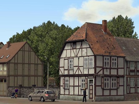Modellset 1 - Bahnhof, Häuser, Scheunen