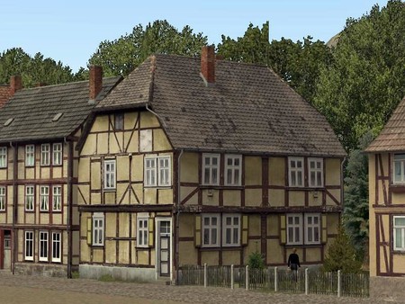 Modellset 1 - Bahnhof, Häuser, Scheunen