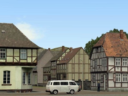 Modellset 1 - Bahnhof, Häuser, Scheunen