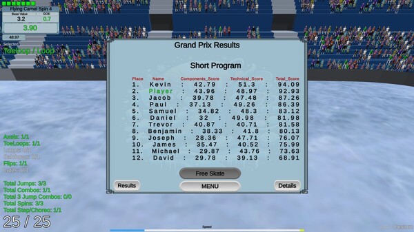 Screenshot z Figure Skating Legends