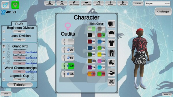 Screenshot z Figure Skating Legends