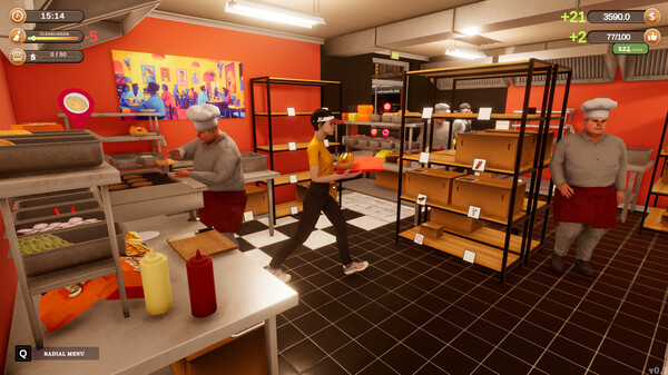 Corner Kitchen Fast Food Simulator
