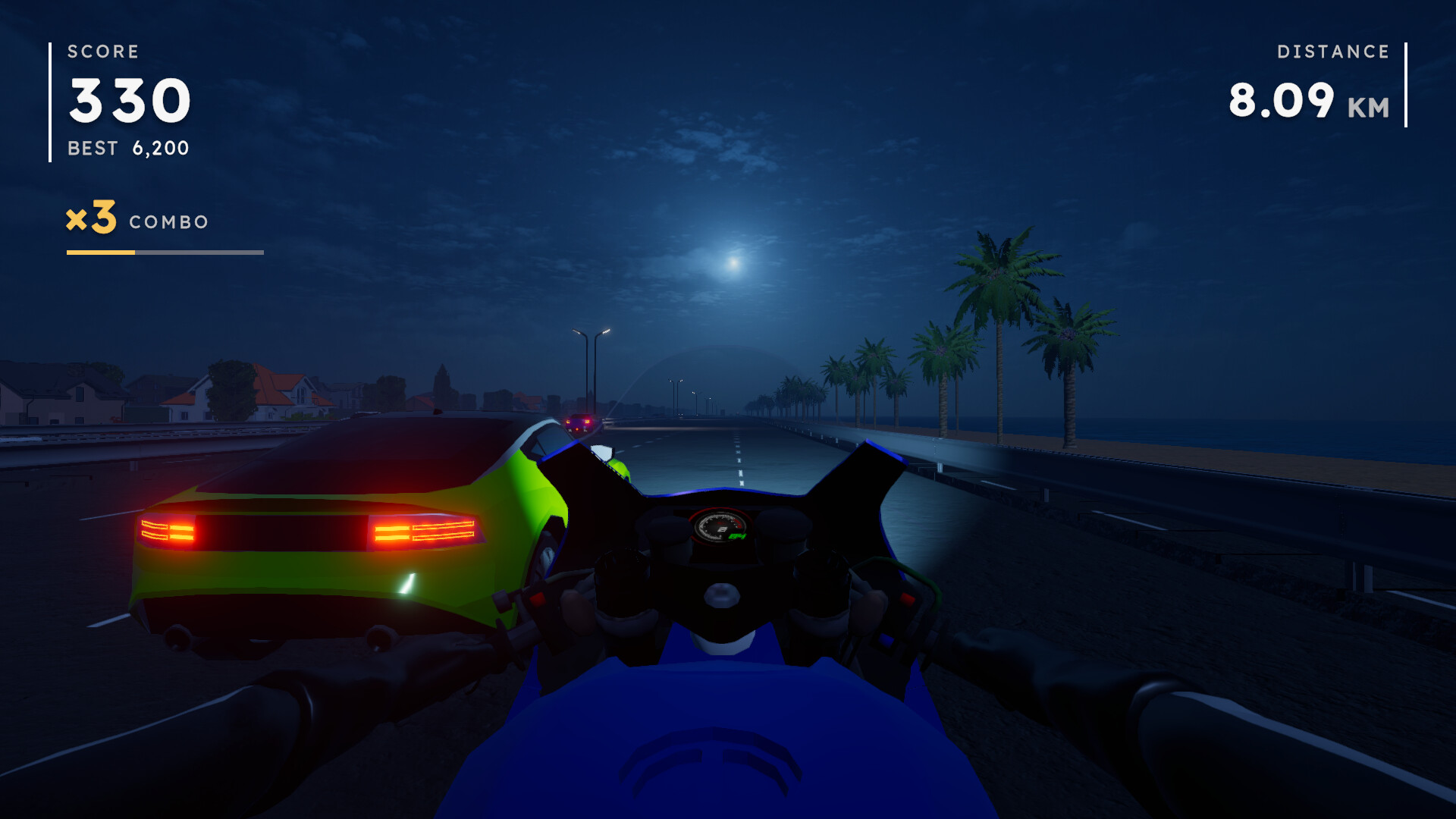 Motorcycle Night Ride 遊戲畫面 7