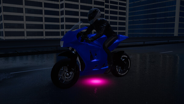 Motorcycle Night Ride — скриншот 11