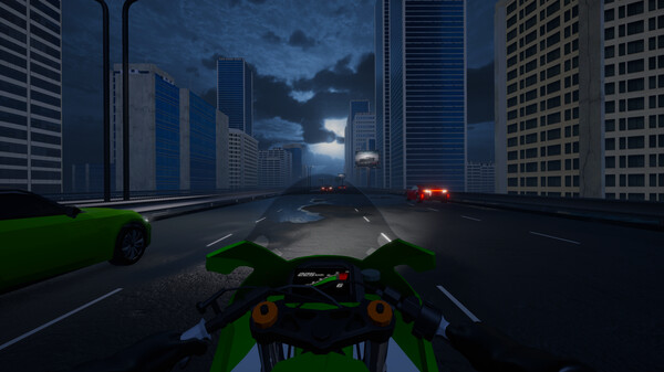 Motorcycle Night Ride - скриншот 2