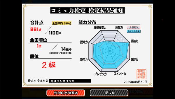 おしゃべりキング！コミュ力診断ゲーム