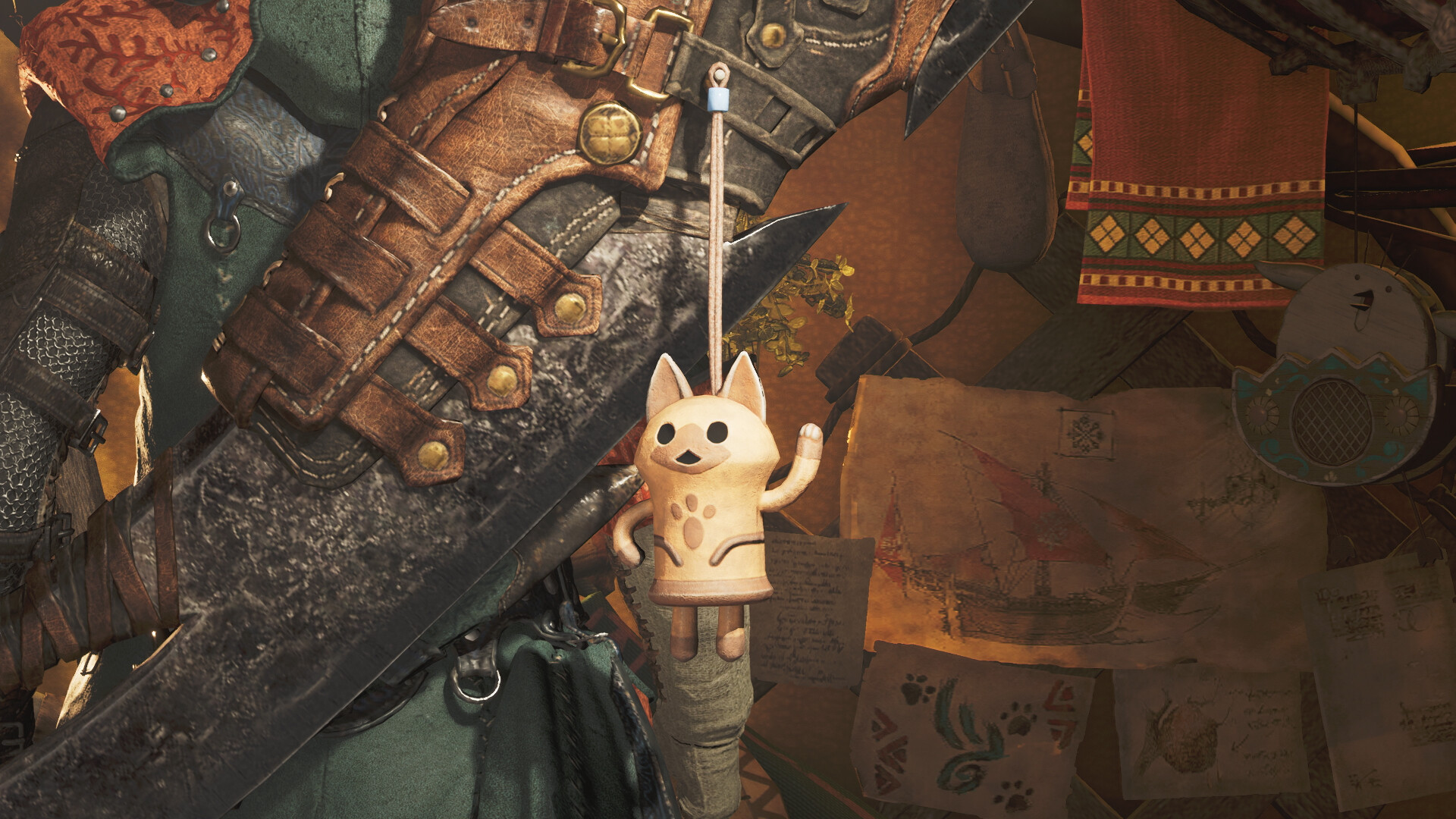 Monster Hunter Wilds - Pendant: Dancing White Cat Featured Screenshot #1